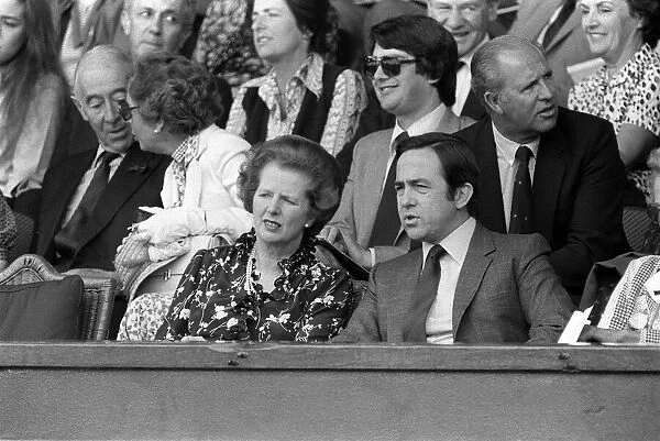 Margaret Thatcher British Prime Minister - Jun 1983 at the Wimbledon Tennis