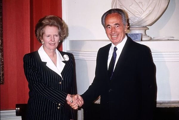 Margaret Thatcher British Prime Minister and Simon Perez at No. 10 Downing Street