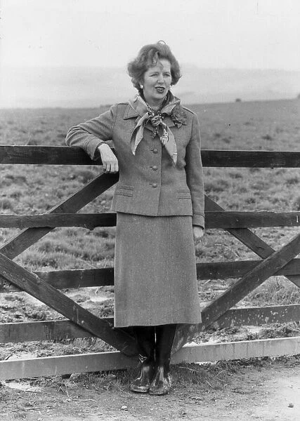 MARGARET THATCHER CAMPAIGNING NEAR PADSTOW DURING THE 1983 GENERAL ELECTION - 22ND MAY