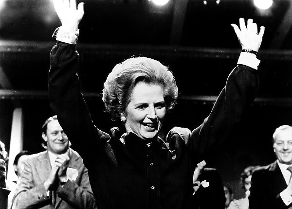 Margaret Thatcher at the Conservative Conference, Blackpool, October 1977