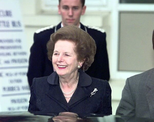 Margaret Thatcher Conservative Party Conference 1998 Margaret Thatcher arrives at