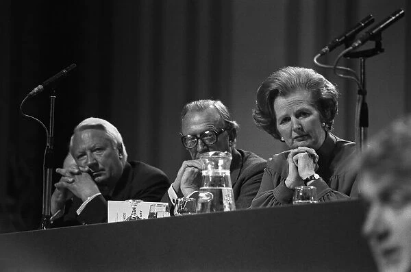 Margaret Thatcher Edward Heath Lord Carrington 1978 at Conservative Party