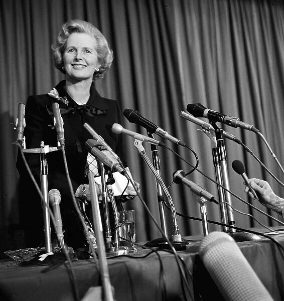 Margaret Thatcher Feb 1975 wins Conservative Leadership Election