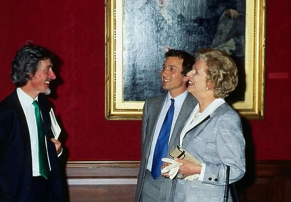 Margaret Thatcher at National Gallery Edinburgh 1987