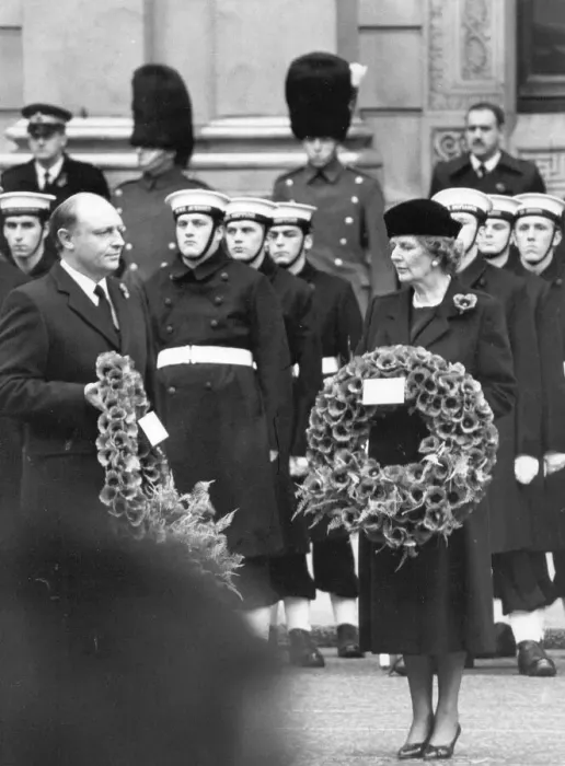 Framed Print : Margaret Thatcher and Neil Kinnock at Remembrance Day Ceremony at the Cenotaph - November Framed Print : Margaret Thatcher and Neil Kinnock at Remembrance Day Ceremony at the Cenotaph - November