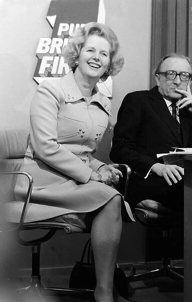 Margaret Thatcher, October 1974, election press conference