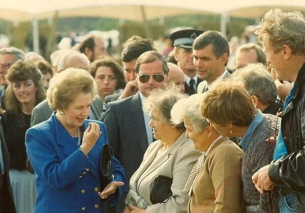 Margaret Thatcher at the opening of the Millicom Factory in Darlington