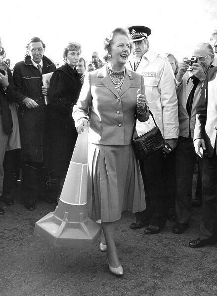 Margaret Thatcher PM officially opens the M25 Motorway, which is 117 miles long