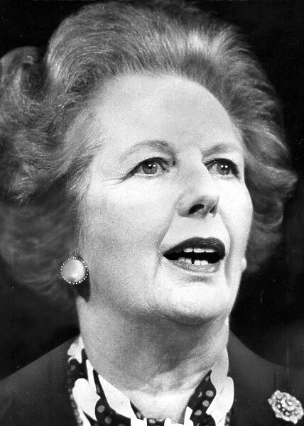 Margaret Thatcher at press conference - February 1987