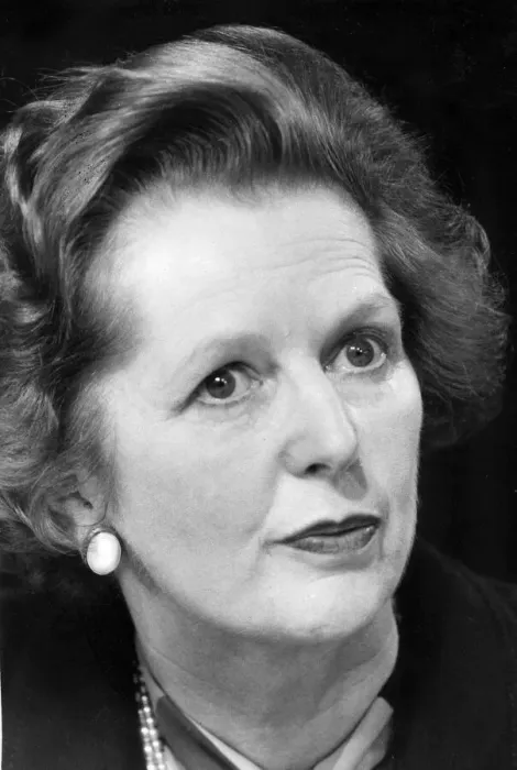 Framed Print : Margaret Thatcher serious during press conference - May 1983
