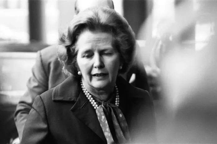 Framed Print : Margaret Thatcher Prime Minister, pictured leaving lunch at the Imperial Hotel, London Framed Print : Margaret Thatcher Prime Minister, pictured leaving lunch at the Imperial Hotel, London
