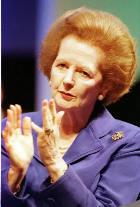 Framed Print : Margaret Thatcher former Prime Minister of Britain during the debate on Europe Framed Print : Margaret Thatcher former Prime Minister of Britain during the debate on Europe