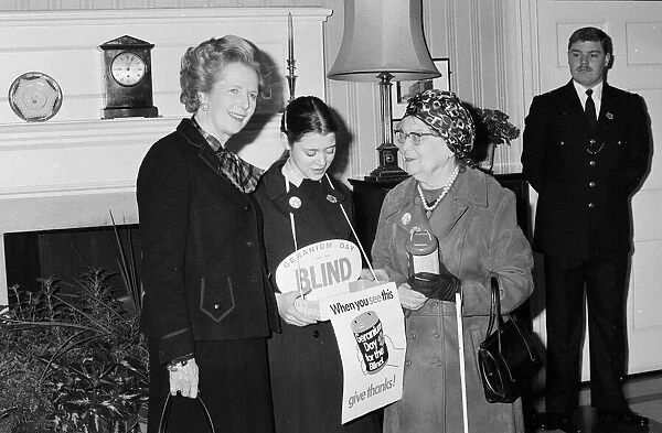 Margaret Thatcher with RNIB members - 03  /  04  /  1987