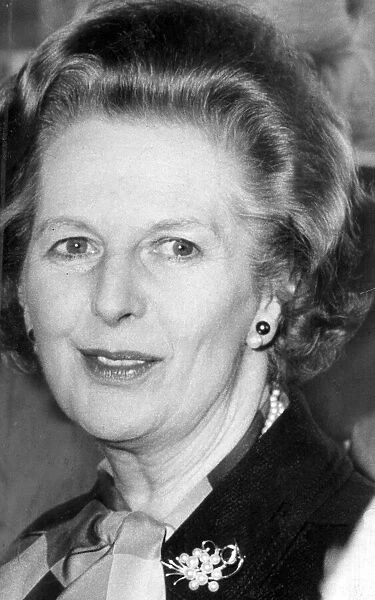 Margaret Thatcher smiling - June 1986