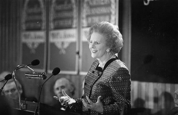 Margaret Thatcher speaking at the 1988 North East Businessman of the Year Awards