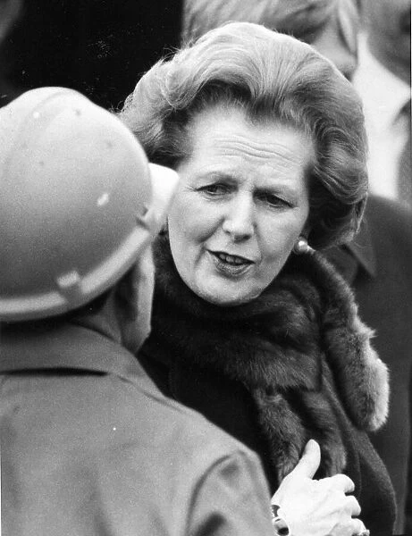 Margaret Thatcher visiting Sunderland North Sands to name the Stena Seawell