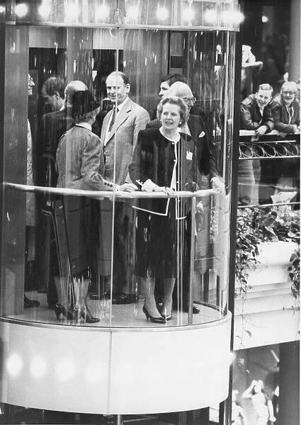 Margaret Thatcher visits the Gateshead Metrocentre