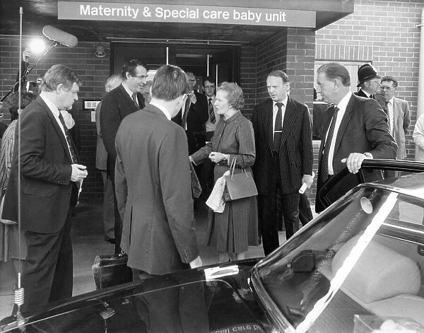 Margaret Thatcher visits Newcastle General Hospital