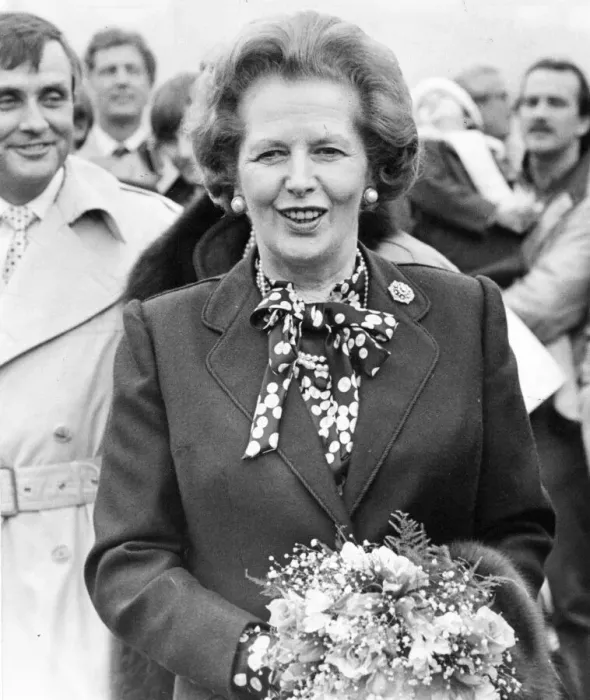 Framed Print : Margaret Thatcher visits Tyneside Framed Print : Margaret Thatcher visits Tyneside