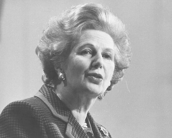 Margaret Thatcher at the Young Conservative Conference, Torquay in February 1990