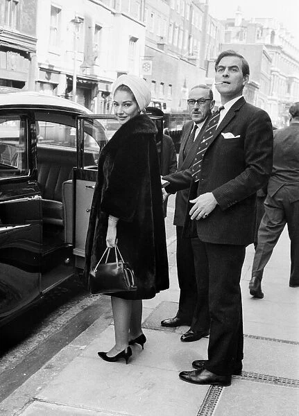 Maria Callas the opera singer and the Greek shipping tycoon Aristotle Onassis attend