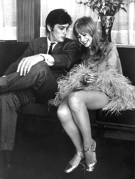 MARIANNE FAITHFUL MEETS ALAIN DELON FOR THE FIRST TIME BEFORE FILMING