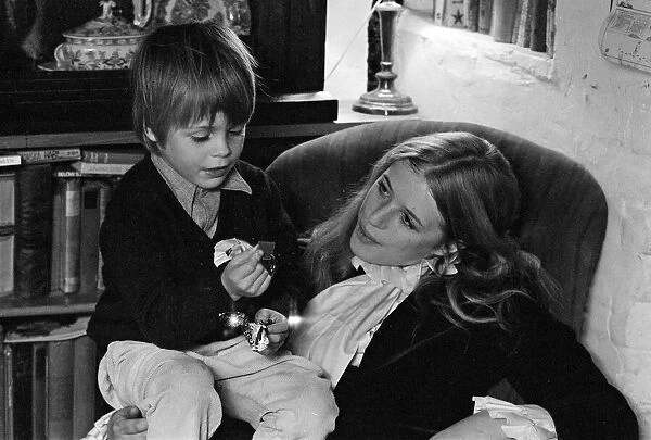 Marianne Faithfull, pictured with son Nicholas, at home in Aldworth, Berkshire