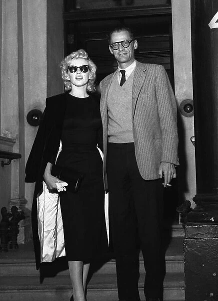 Marilyn Monroe and her husband Arthur Miller in London 24th July 1956