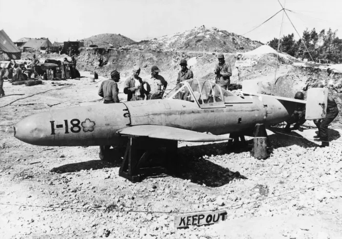 Framed Print : US Marines examine a Yokosuka MXY7 Mark 11 K-1 OHKA Baka Framed Print : US Marines examine a Yokosuka MXY7 Mark 11 K-1 OHKA Baka