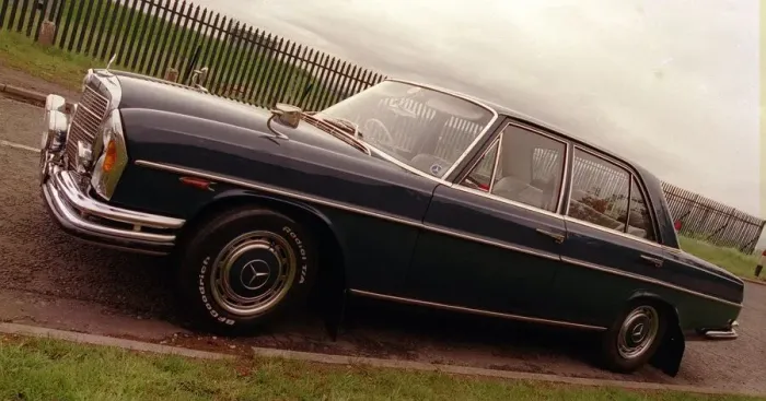 Framed Print : Mario Capaldis Mercedes 300 SEL