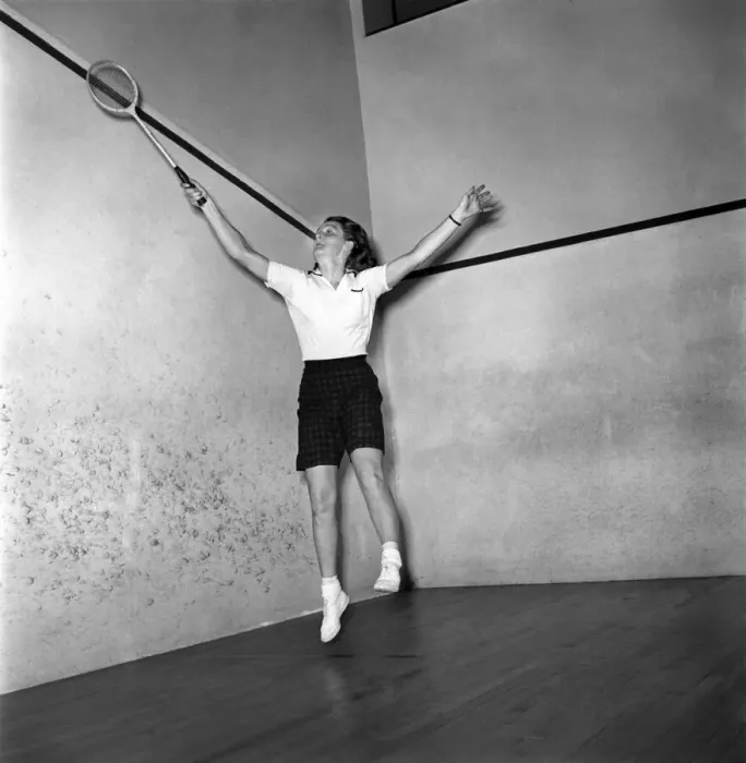Framed Print : Marion Short, American Squash Player. D993-001