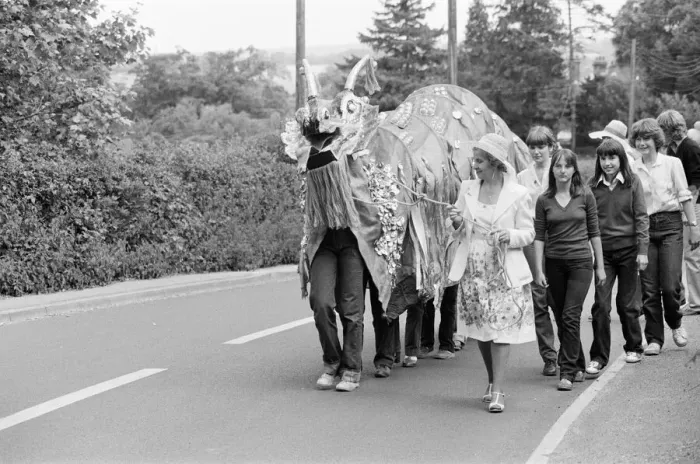 Framed Print : Maritime Carnival, Reading, Berkshire, England, June 1980