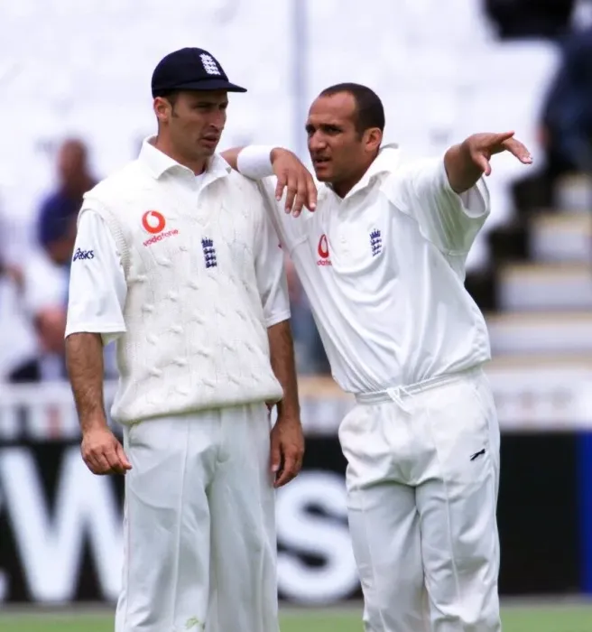 Framed Print : Mark Butcher and Nasser Hussain Cricket Players July 1999 during first day of Framed Print : Mark Butcher and Nasser Hussain Cricket Players July 1999 during first day of