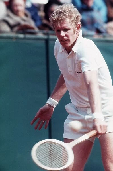 Mark Cox english tennis player competing in Australia 1975