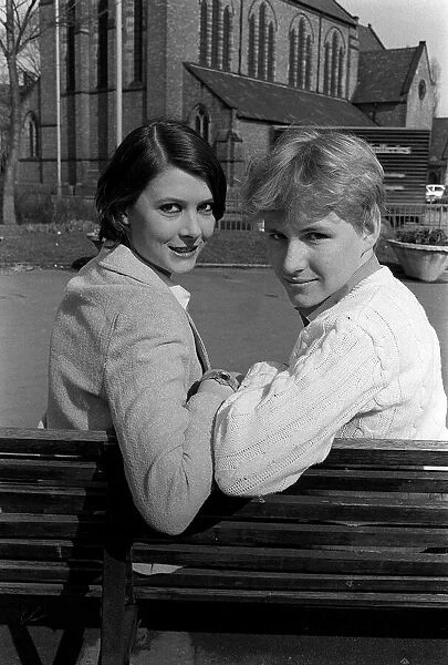 Mark Eadie, March 1980, actor aged 16 years old, pictured with his personal chaperone