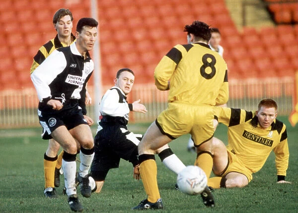 Mark Hine (left) and Alan Lamb (right), Gateshead FC footballers