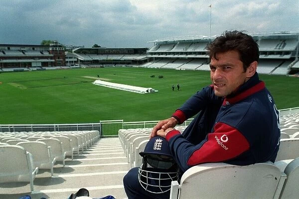 Mark Ramprakash CricketJune 98 England cricketer siting in stands