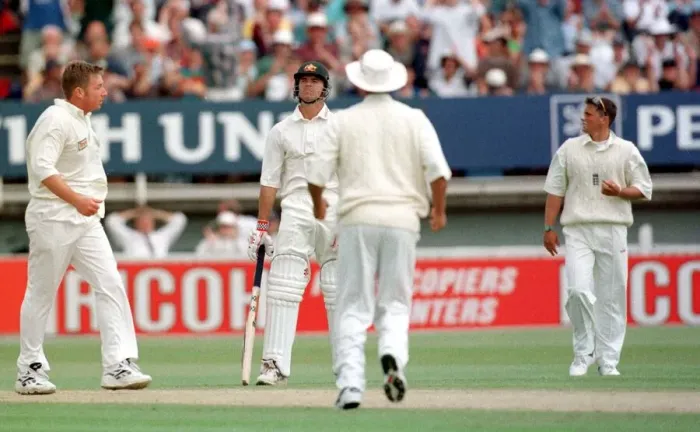 Framed Print : Mark Taylor the Australian cricketer caught and bowled out by England Framed Print : Mark Taylor the Australian cricketer caught and bowled out by England