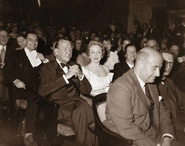 Marlene Dietrich seen here with Noel Coward in London, June 1954
