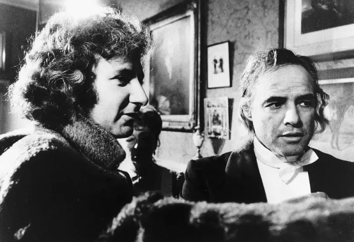 Framed Print : Marlon Brando Actor with Michael Winner who is one of the few people in the world to win