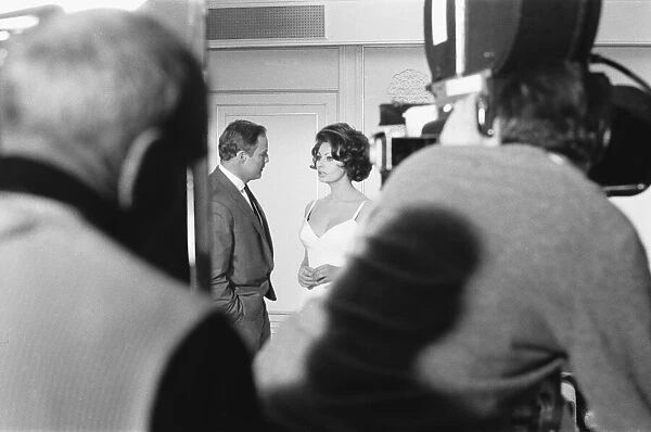 Marlon Brando and Sophia Loren seen here during film of '
