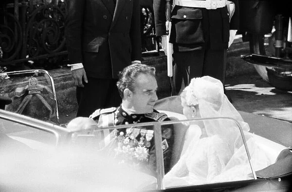 The marriage of Grace Kelly to Prince Rainier III, 1956. 19th April 1956
