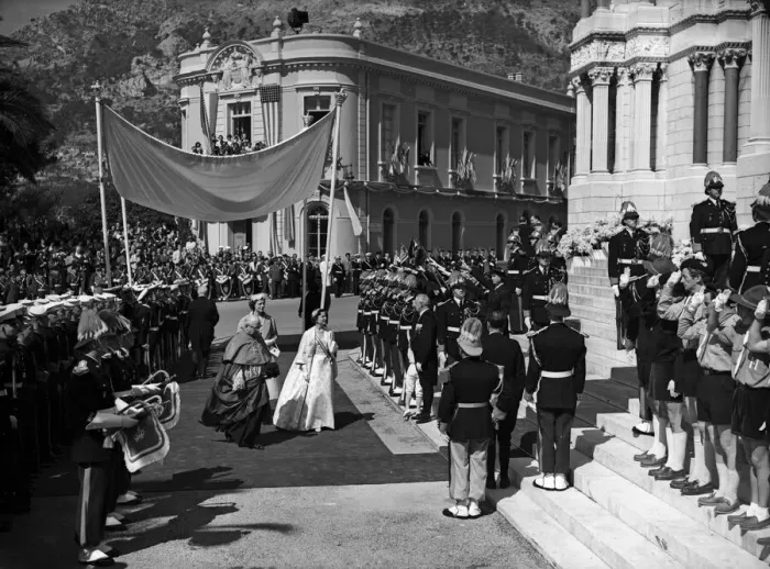 Framed Print : The marriage of Grace Kelly to Prince Rainier III. 19th April 1956