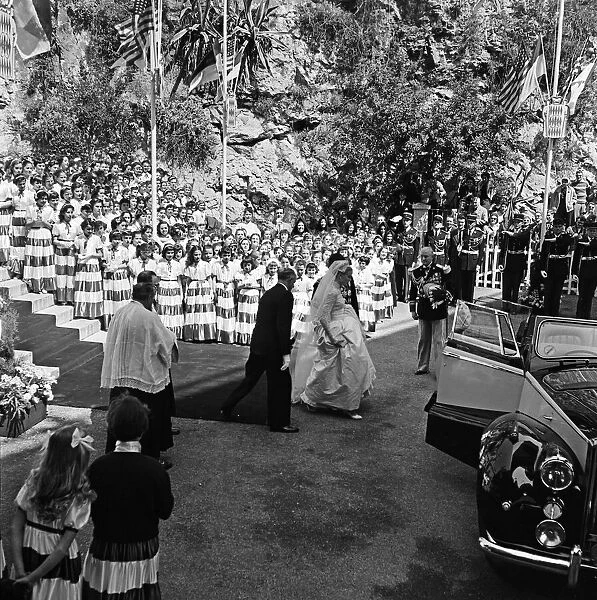 The marriage of Grace Kelly to Prince Rainier III of Monaco