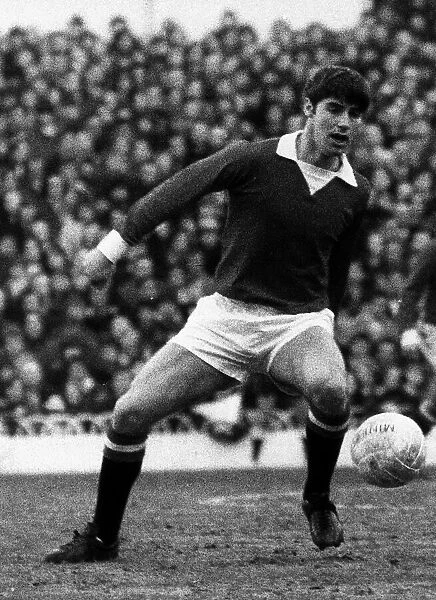 Martin Buchan in action for Manchester Unitedin the league match against Spurs at White