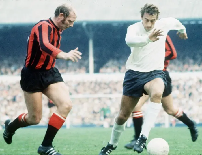 Framed Print : Martin Chivers football Tottenham Hotspur v Manchester City Circa September 1970 Framed Print : Martin Chivers football Tottenham Hotspur v Manchester City Circa September 1970