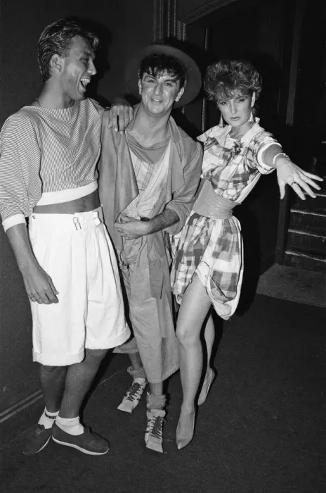 Framed Print : Martin Kemp, Steve Strange and friend at the Music Machine in Londons Camden Town