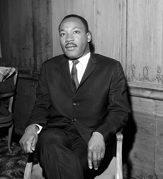Martin Luther King Arrived in London yesterday he gave a press conference at