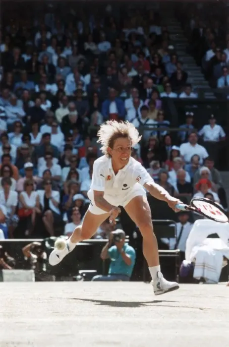 Framed Print : Martina Navratilova, IN ACTION PLAYING ON COURT AT THE 1993 WIMBLEDON TENNIS TOURNAMENT Framed Print : Martina Navratilova, IN ACTION PLAYING ON COURT AT THE 1993 WIMBLEDON TENNIS TOURNAMENT