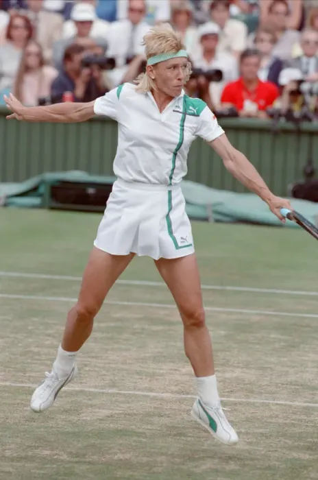 Framed Print : Martina Navratilova during her Ladies Singles Final against Steffi Graf in 1988